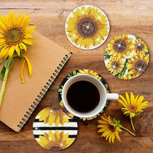 Load image into Gallery viewer, 8PCS Special Shape Diamond Painting Coasters Kits (Sunflowers)