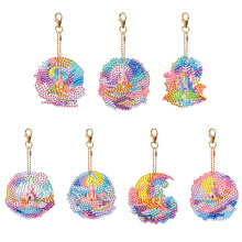 Load image into Gallery viewer, 7PCS Double Sided Special Shape Diamond Painting Keychain (Fantasy Star Castle)