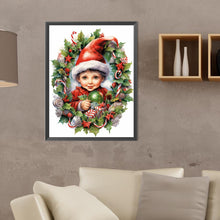 Load image into Gallery viewer, Diamond Painting - Full Round - child holding gift (30*40CM)