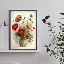 Load image into Gallery viewer, Diamond Painting - Full Round - white flowers and red flowers (40*60CM)
