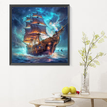 Load image into Gallery viewer, Diamond Painting - Full Round - sea sailing boat (30*30CM)