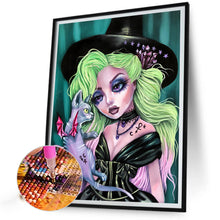 Load image into Gallery viewer, Diamond Painting - Full Round - green hair girl (40*50CM)