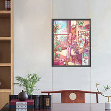 Load image into Gallery viewer, Diamond Painting - Full Round - pink hair girl (40*50CM)