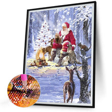 Load image into Gallery viewer, Diamond Painting - Full Round - Santa Claus and animals (30*40CM)