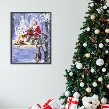 Load image into Gallery viewer, Diamond Painting - Full Round - Santa Claus and animals (30*40CM)