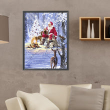 Load image into Gallery viewer, Diamond Painting - Full Round - Santa Claus and animals (30*40CM)