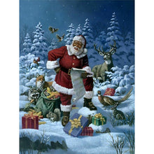Load image into Gallery viewer, Diamond Painting - Full Round - Santa Claus and animals (30*40CM)