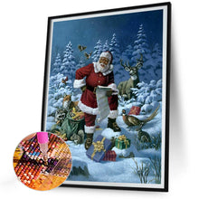 Load image into Gallery viewer, Diamond Painting - Full Round - Santa Claus and animals (30*40CM)