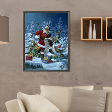 Load image into Gallery viewer, Diamond Painting - Full Round - Santa Claus and animals (30*40CM)