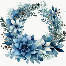 Load image into Gallery viewer, Diamond Painting - Full Round - blue garland (30*30CM)