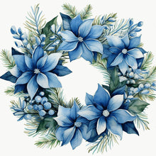 Load image into Gallery viewer, Diamond Painting - Full Round - blue garland (30*30CM)