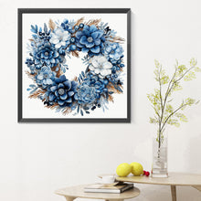 Load image into Gallery viewer, Diamond Painting - Full Round - blue garland (30*30CM)