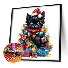 Load image into Gallery viewer, Diamond Painting - Full Round - Lantern black cat (30*30CM)