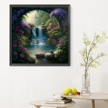 Load image into Gallery viewer, Diamond Painting - Full Round - secluded forest lake (30*30CM)