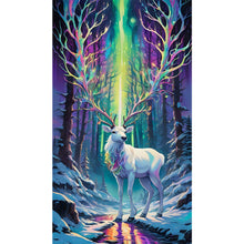 Load image into Gallery viewer, AB Diamond Painting - Full Square - Christmas Aurora Elk (40*70CM)