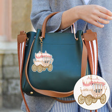 Load image into Gallery viewer, 8PCS Double Sided Diamond Painting Art Keychain Pendant (Fantasy Carriage)