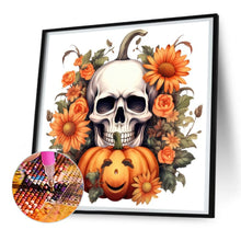 Load image into Gallery viewer, Diamond Painting - Full Round - pumpkin skull (30*30CM)