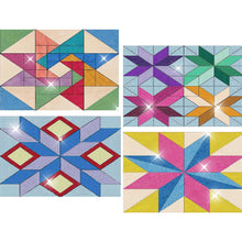 Load image into Gallery viewer, 4PCS Geometric Diamond Place Mats Diamond Painting Placemats Glitter Sparkle Set