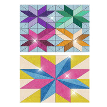 Load image into Gallery viewer, 4PCS Geometric Diamond Place Mats Diamond Painting Placemats Glitter Sparkle Set