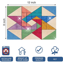 Load image into Gallery viewer, 4PCS Geometric Diamond Place Mats Diamond Painting Placemats Glitter Sparkle Set