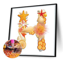 Load image into Gallery viewer, Diamond Painting - Full Round - Beach letter H (30*30CM)