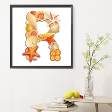 Load image into Gallery viewer, Diamond Painting - Full Round - Beach letter R (30*30CM)