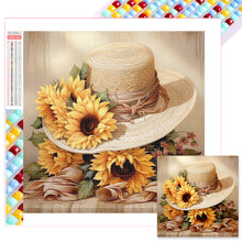 Load image into Gallery viewer, Diamond Painting - Full Square - sunflower hat (30*30CM)