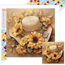 Load image into Gallery viewer, Diamond Painting - Full Square - sunflower hat (30*30CM)