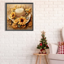 Load image into Gallery viewer, Diamond Painting - Full Square - sunflower hat (30*30CM)