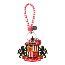 Load image into Gallery viewer, Double Sided Special Shape Diamond Painting Keychain (Sunderland F.C.)