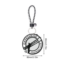 Load image into Gallery viewer, Double Sided Special Shape Diamond Painting Keychain (Gateshead F.C.)