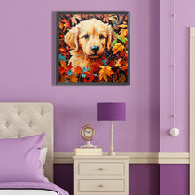Load image into Gallery viewer, Diamond Painting - Full Round - maple leaf dog (40*40CM)