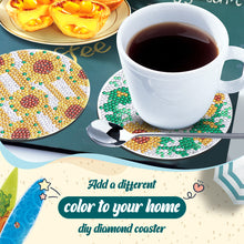 Load image into Gallery viewer, 8PCS Wooden Special Shape Diamond Painting Art Coaster Kit (Sunflower Gnome)