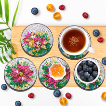 Load image into Gallery viewer, 10PCS Wooden Special Shape Diamond Painting Art Coaster Kit Kits (Azalea)