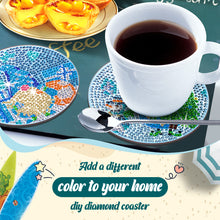 Load image into Gallery viewer, 10PCS Wooden Special Shape Diamond Painting Art Coaster Kit (Winter Gnome)