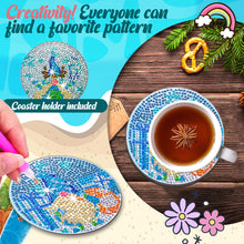 Load image into Gallery viewer, 10PCS Wooden Special Shape Diamond Painting Art Coaster Kit (Winter Gnome)