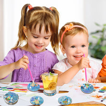 Load image into Gallery viewer, 10PCS Wooden Special Shape Diamond Painting Art Coaster Kit (Winter Gnome)