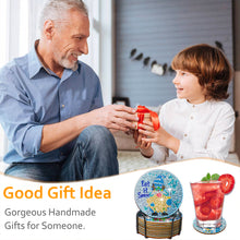 Load image into Gallery viewer, 10PCS Wooden Special Shape Diamond Painting Art Coaster Kit (Winter Gnome)