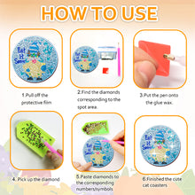 Load image into Gallery viewer, 10PCS Wooden Special Shape Diamond Painting Art Coaster Kit (Winter Gnome)