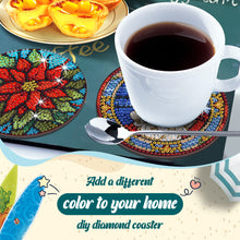 Load image into Gallery viewer, 8PCS Wooden Special Shape Diamond Painting Coasters Kits (Christmas)