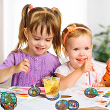 Load image into Gallery viewer, 8PCS Wooden Special Shape Diamond Painting Coasters Kits (Christmas)