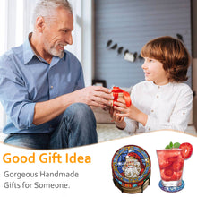 Load image into Gallery viewer, 8PCS Wooden Special Shape Diamond Painting Coasters Kits (Christmas)