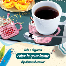 Load image into Gallery viewer, 10PCS Wooden Special Shape Diamond Painting Coasters Kits (Ice Cream)