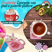 Load image into Gallery viewer, 10PCS Wooden Special Shape Diamond Painting Coasters Kits (Ice Cream)