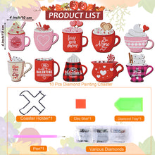Load image into Gallery viewer, 10PCS Wooden Special Shape Diamond Painting Coasters Kits (Ice Cream)