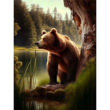 Load image into Gallery viewer, Diamond Painting - Full Round - brown bear (30*40CM)