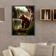 Load image into Gallery viewer, Diamond Painting - Full Round - brown bear (30*40CM)