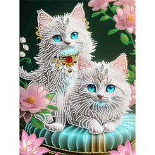 Load image into Gallery viewer, Diamond Painting - Partial Special Shaped - fantasy kitten (30*40CM)