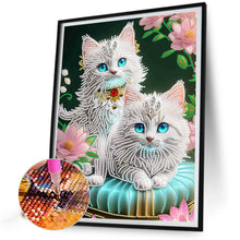 Load image into Gallery viewer, Diamond Painting - Partial Special Shaped - fantasy kitten (30*40CM)