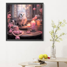 Load image into Gallery viewer, Diamond Painting - Full Round - Owl and rose (30*30CM)